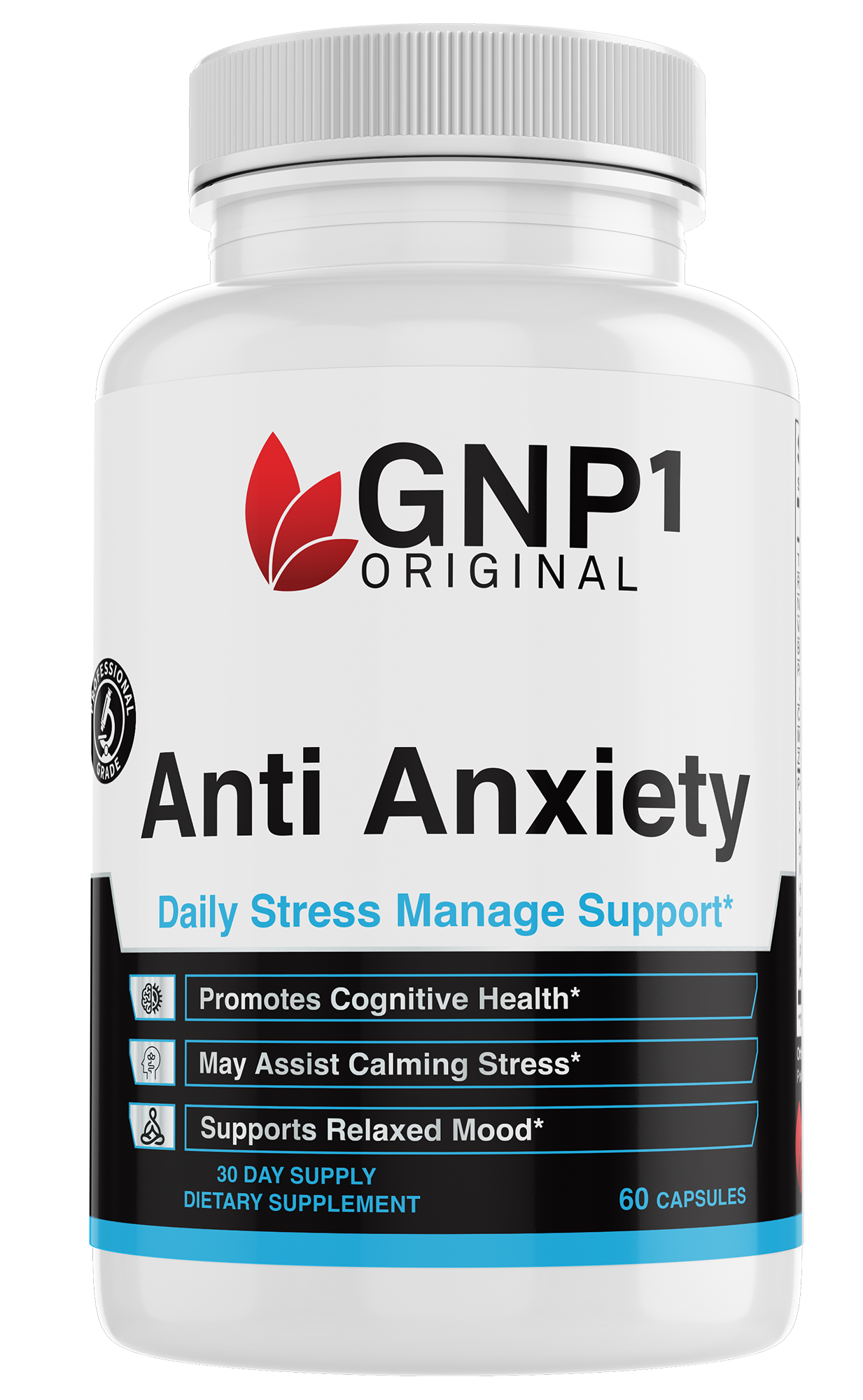 Anti-Anxiety Plant-based formulation  Vitamins , Promotes Cognitive Health , May Assist Calming Stress , Supports Relaxed , Mood