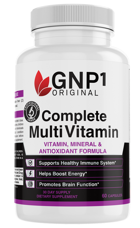 Complete Multi-Vitamin Organic Supplements, Supports Healthy Immune System, Helps Boost Energy, Promotes Brain Function