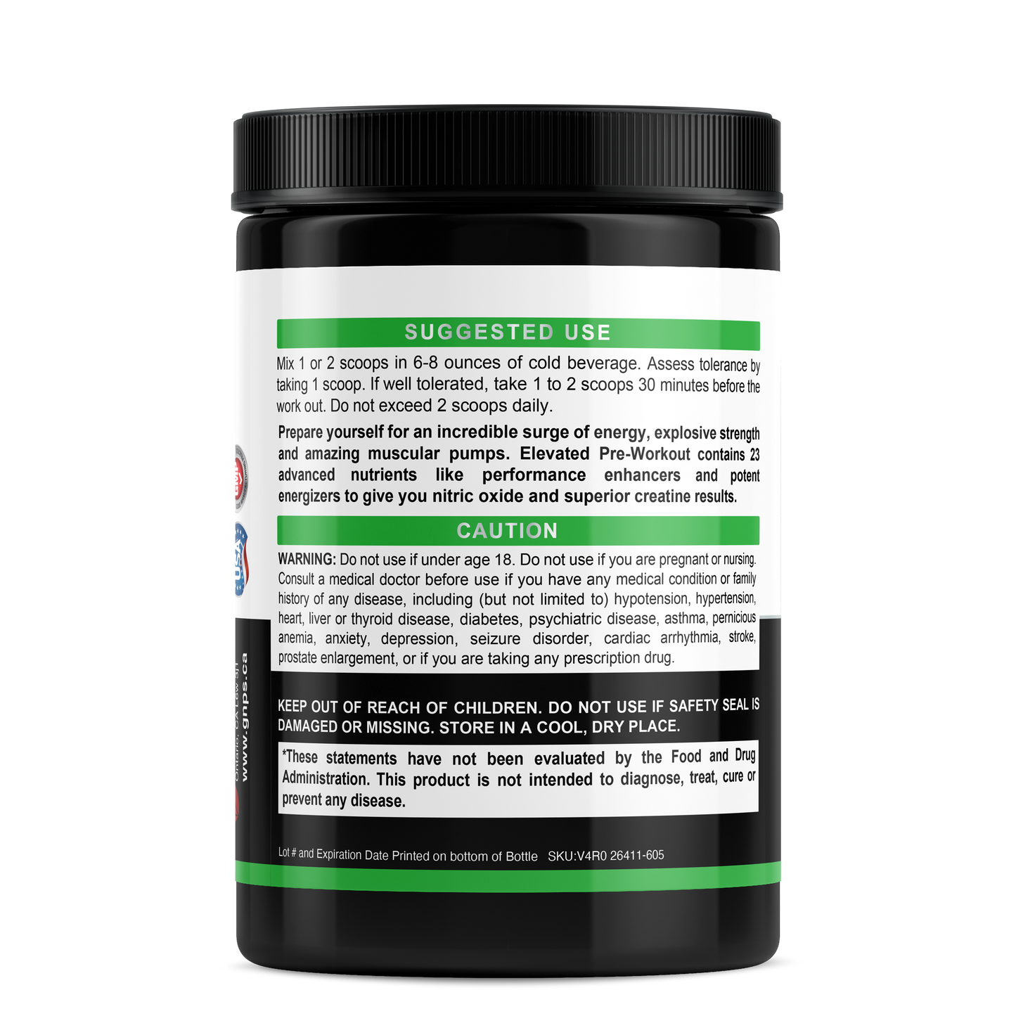 Nitric Shock Pre-Workout Nutraceuticals Plant-based formulations, Promotes Explosive Energy , Amazing Muscular Pumps