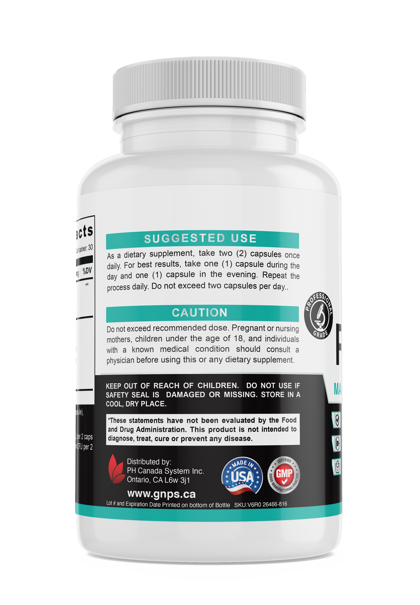 Probiotic 40 Billion CFU Nutraceuticals Wellness Supplement, Supports Immune System, Support Digestive Health, Promotes Weight Loss